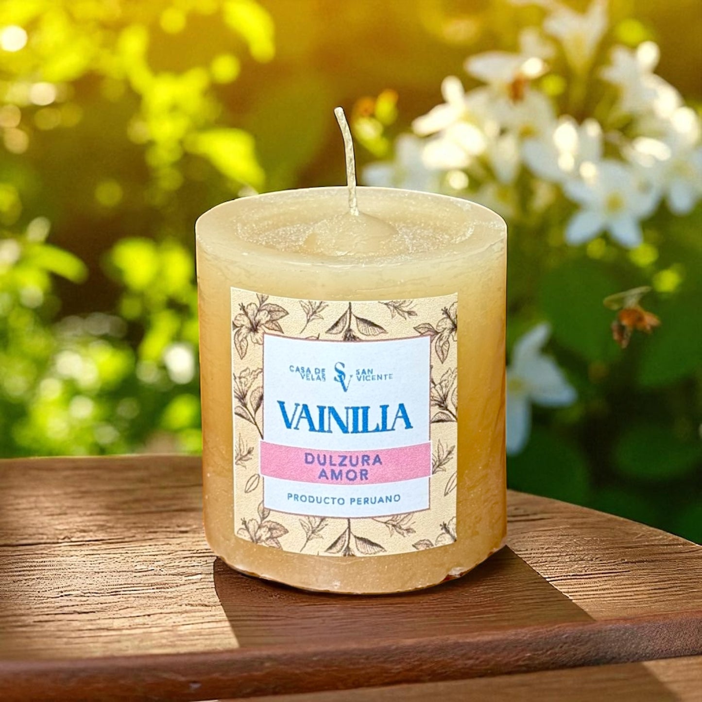 Vela aroma vainilla 6.5*7cm