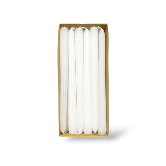 VELAS DE CANDELABRO 25cm BLANCO