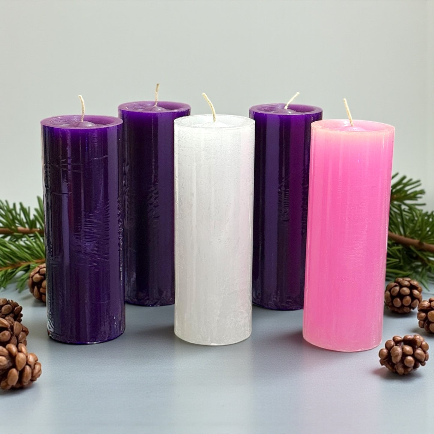 Juego de Velas de adviento 6x17cm