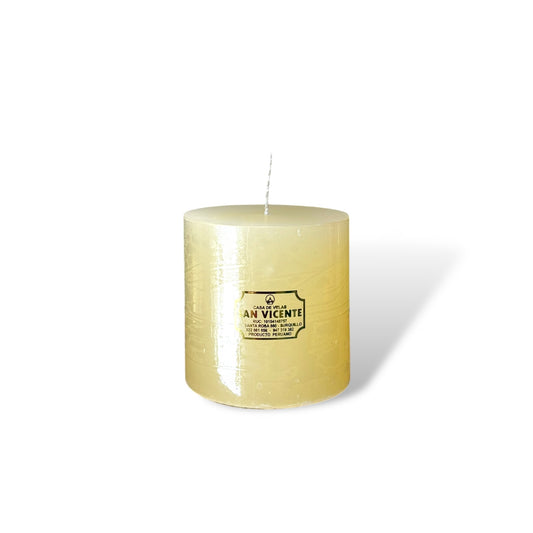 Vela cilíndrica Crema 10*10
