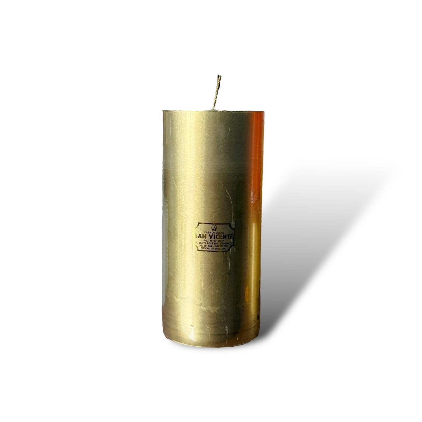 Velón dorado 10*22cm