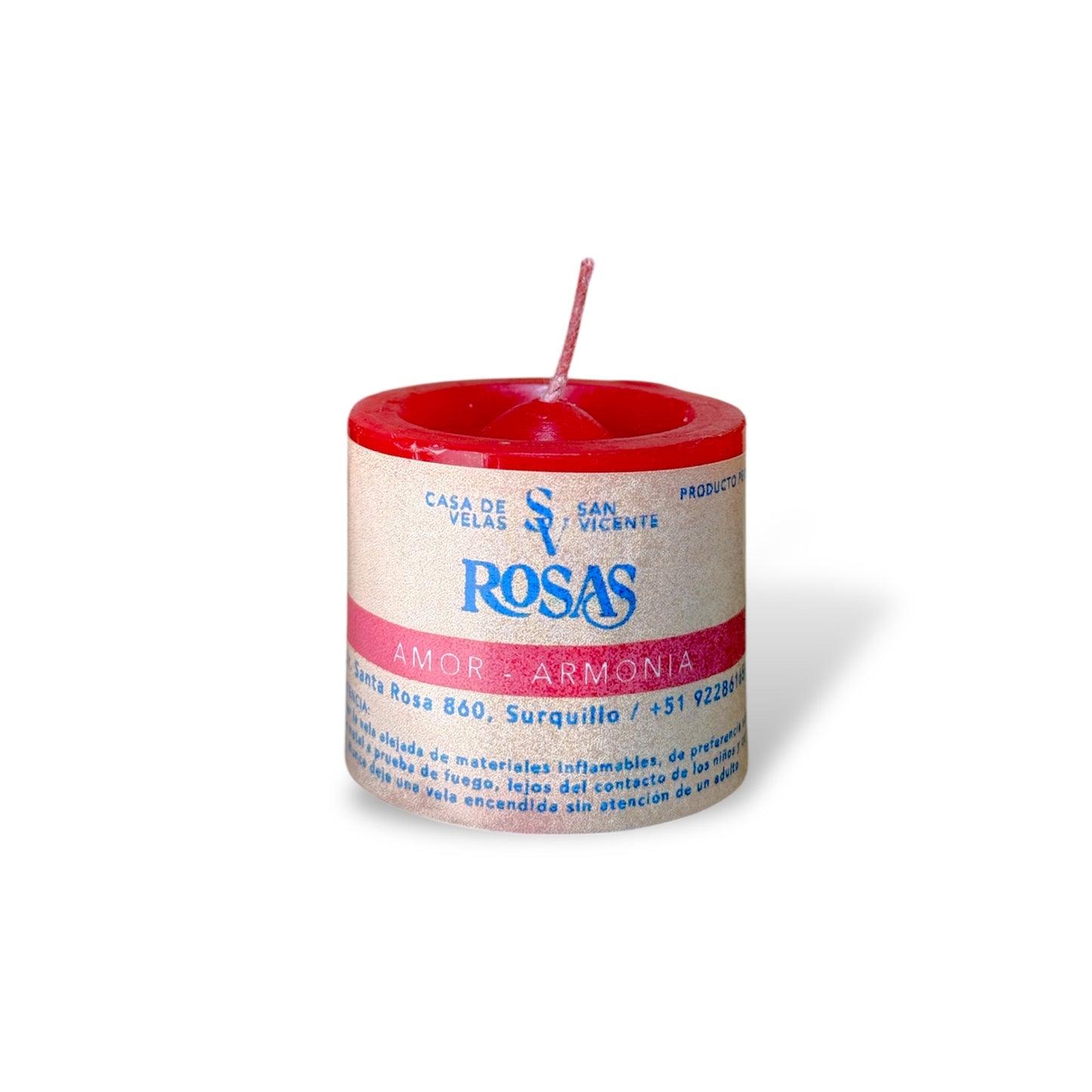 Vela #2 aroma rosas 5*5cm