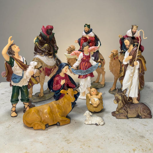 Nacimiento con camellos 15cm Santini
