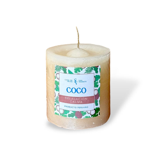 Vela aroma coco 6.5*7cm