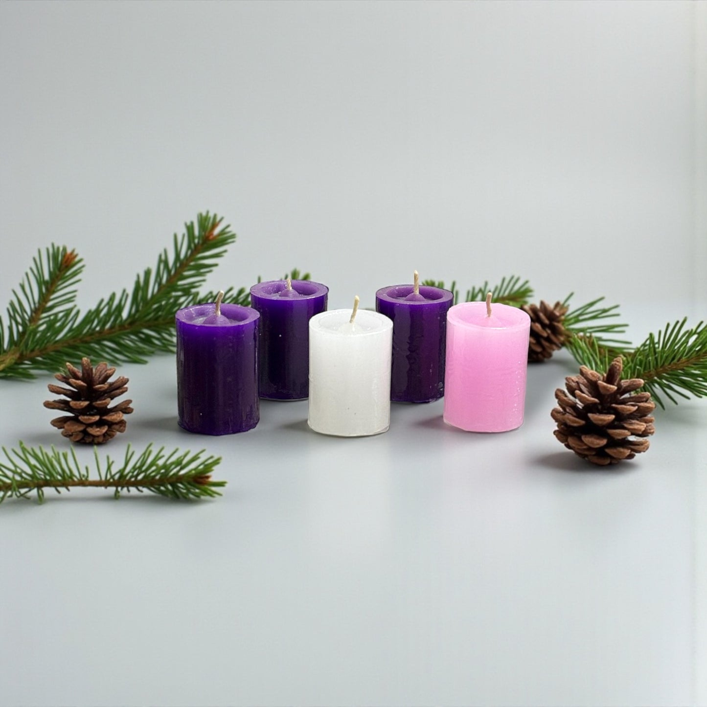 Juego de Velas de adviento mini 3x4.5cm