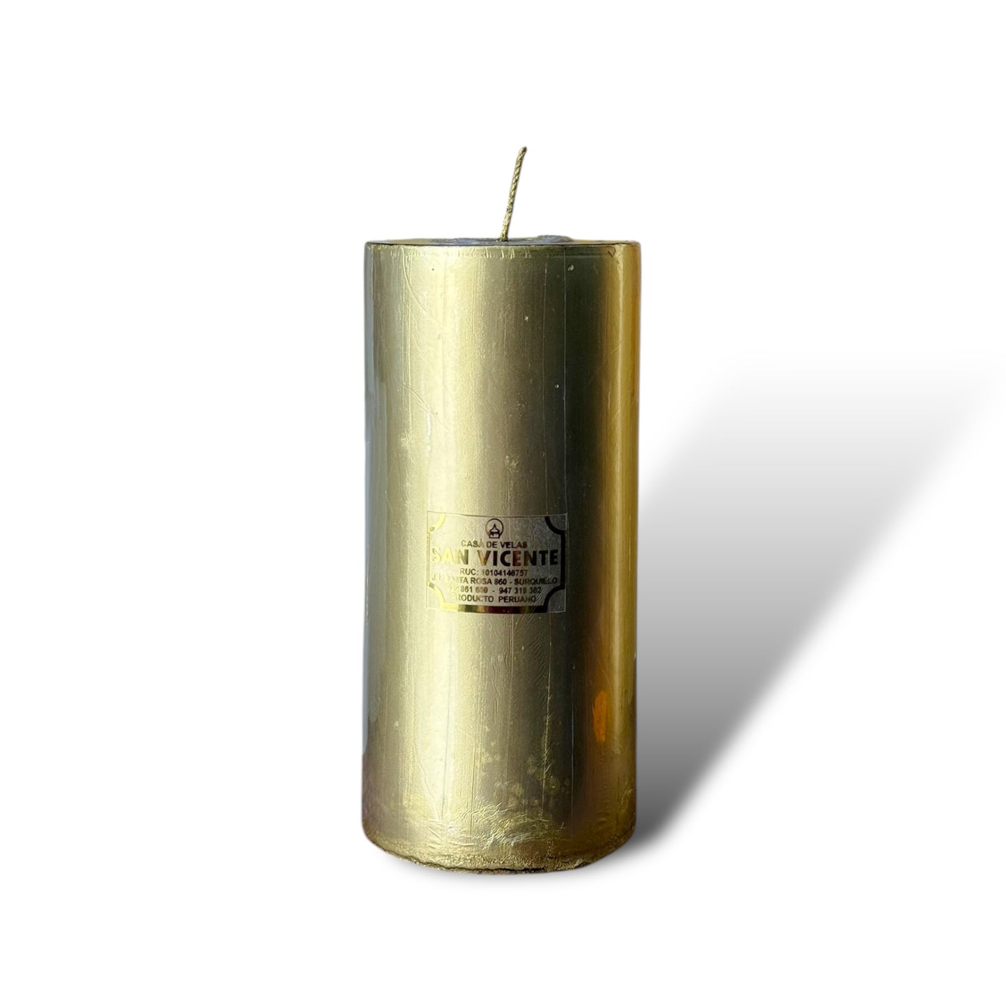 Velón dorado 8*17cm