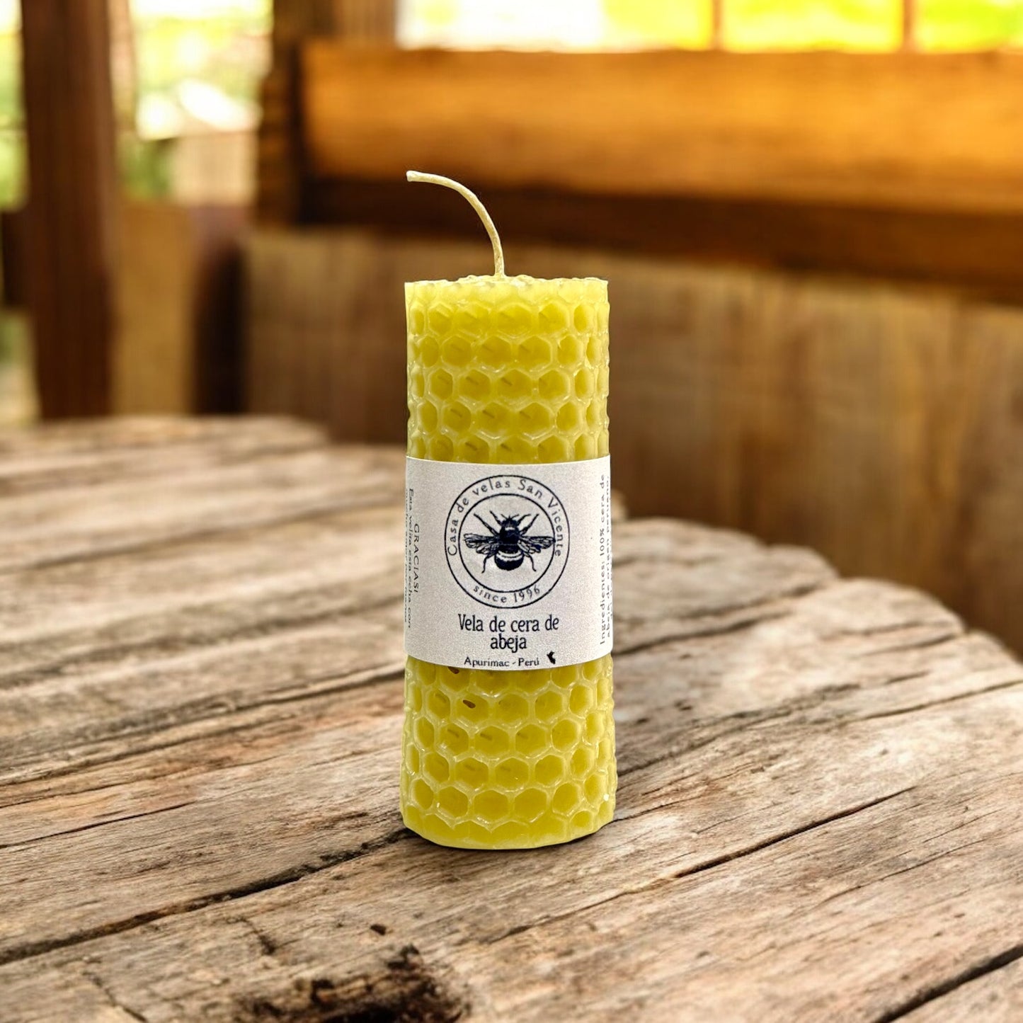 Vela de cera de abeja 10*4