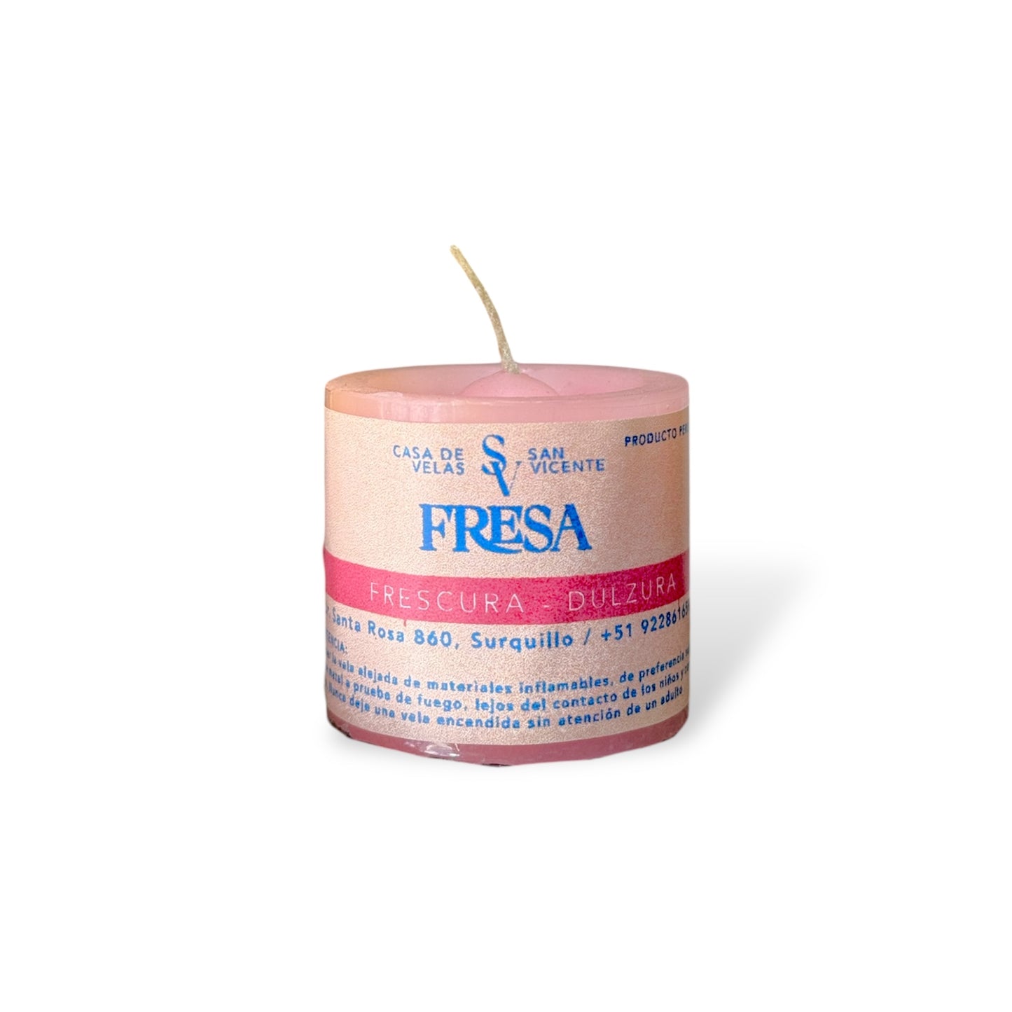 Vela #2 aroma fresa 5*5cm