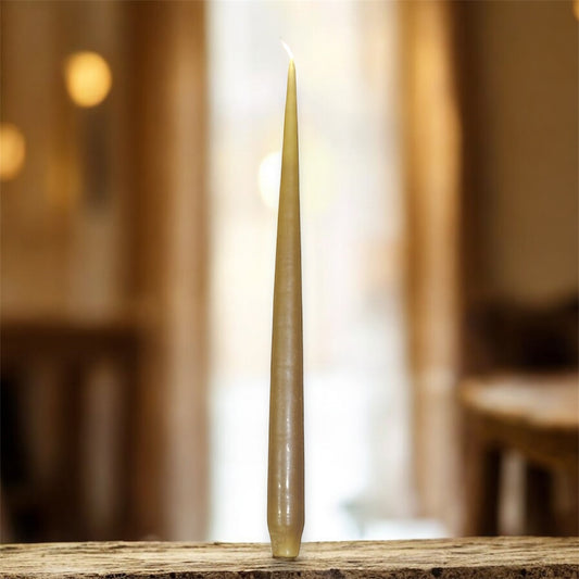 VELA ARTESANAL DE CANDELABRO 35cm VERDE OLIVA