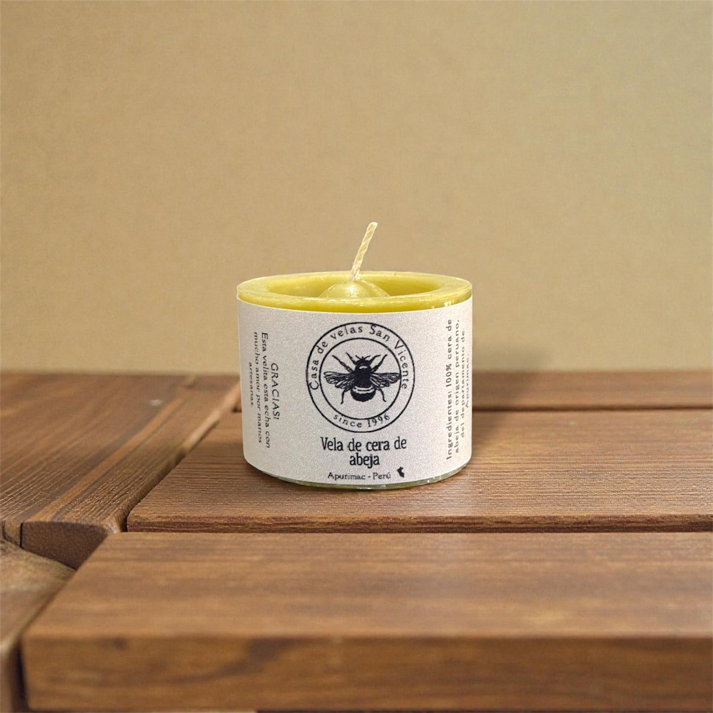 Vela de cera de abeja 5*4