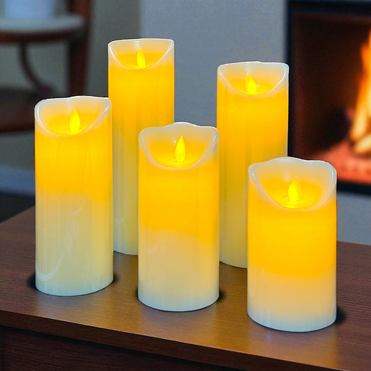 Vela Led con acabado en cera 13cm