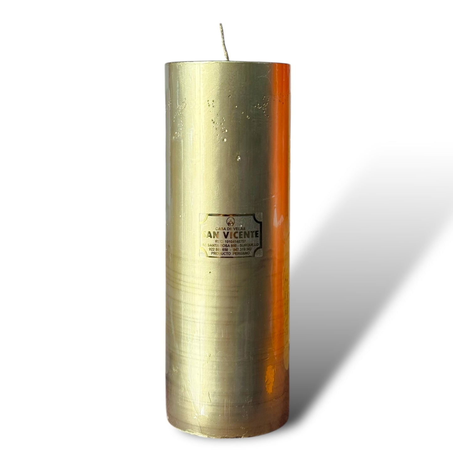 Velón dorado 8*22cm