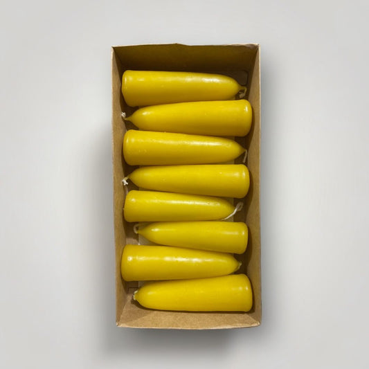 Vela larga de cera de abeja 9.5cm * 2.8cm