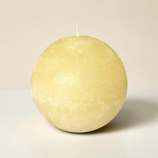Vela redonda ivory 10cm