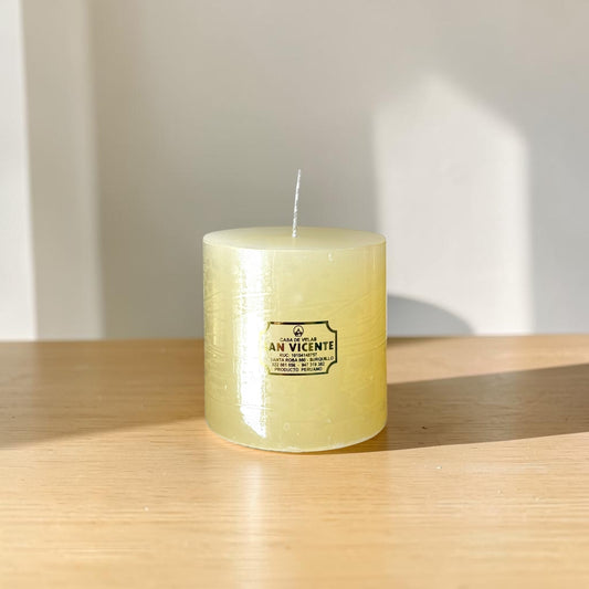 Vela cilíndrica Crema 10*10