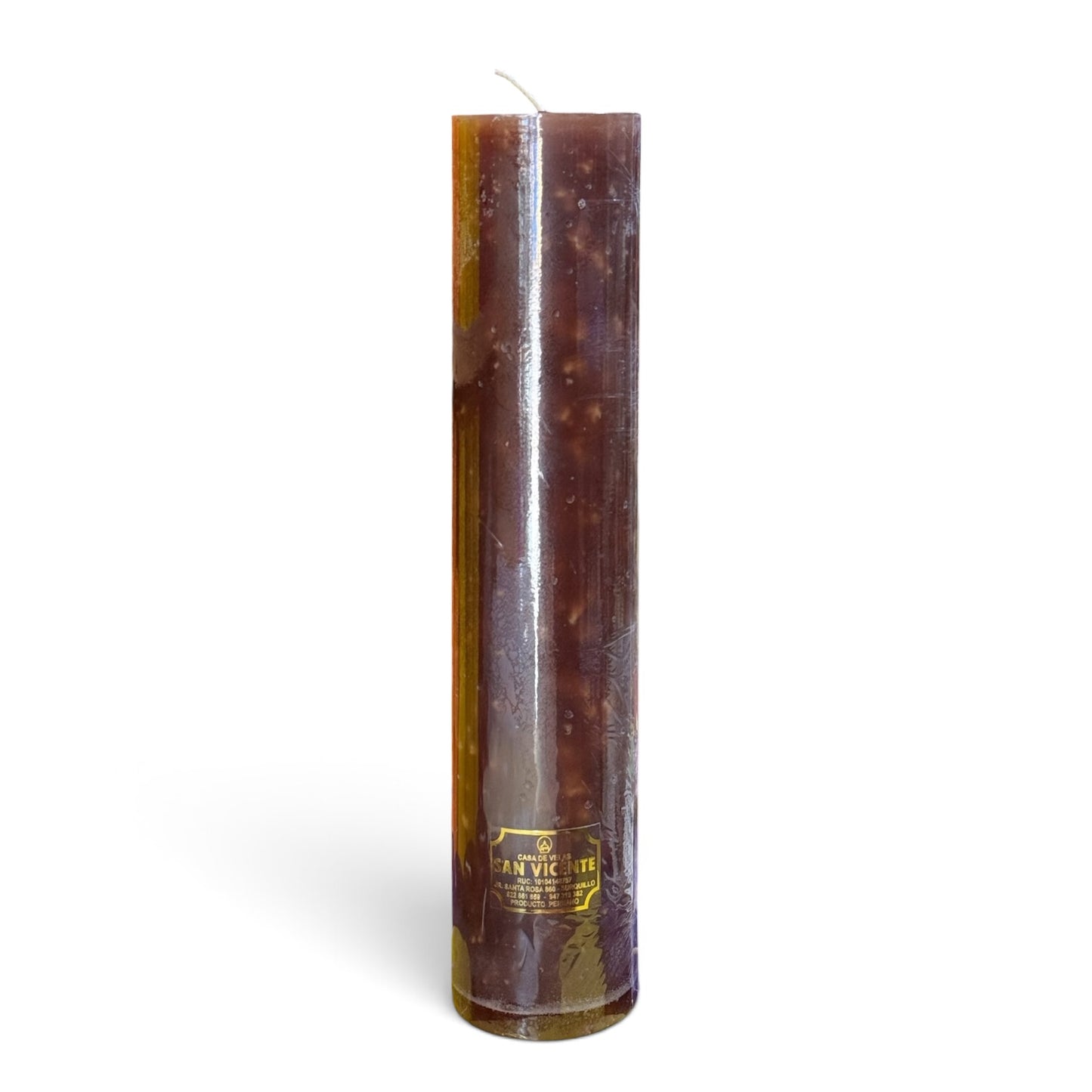 Vela alta 6*30cm marrón