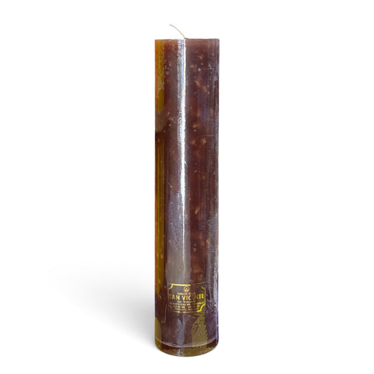 Vela alta 6*30cm marrón