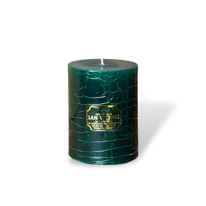 Vela cilíndrica verde #8A 8*10