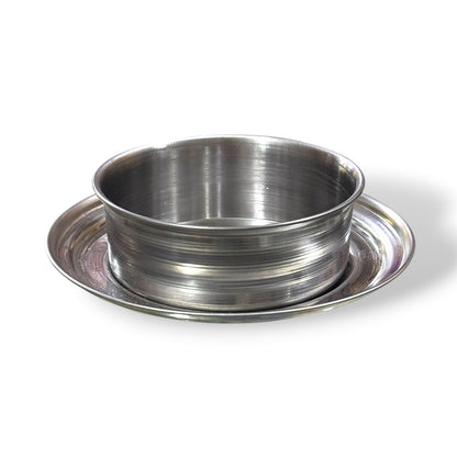 Porta vela plato de acero #3