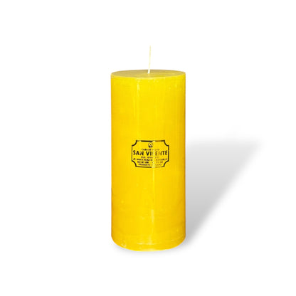 Vela cilíndrica amarillo #8B 8*17