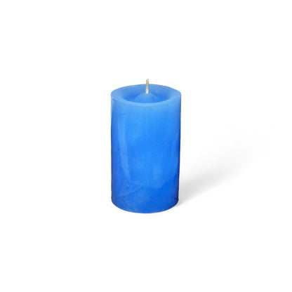 VELA cilíndrica #3 CELESTE 5*8cm