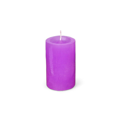 VELA cilíndrica #3 LILA 5*8cm