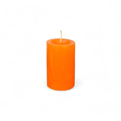 VELA cilíndrica #3 NARANJA 5*8cm