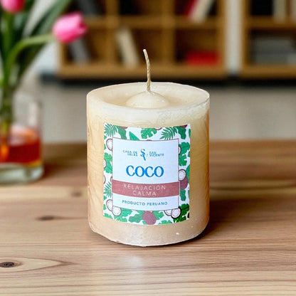 Vela aroma coco 6.5*7cm