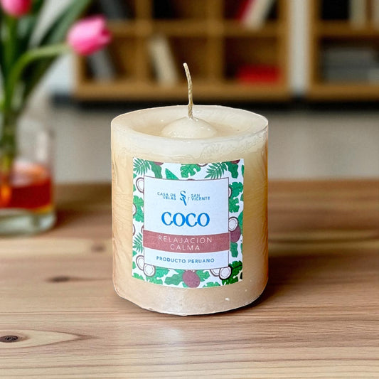 Vela aroma coco 6.5*7cm