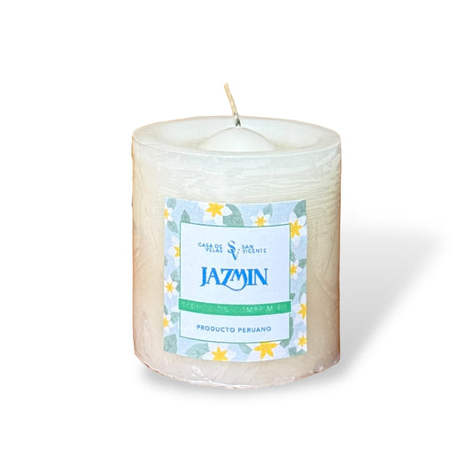 Vela aroma jazmín 6.5*7cm