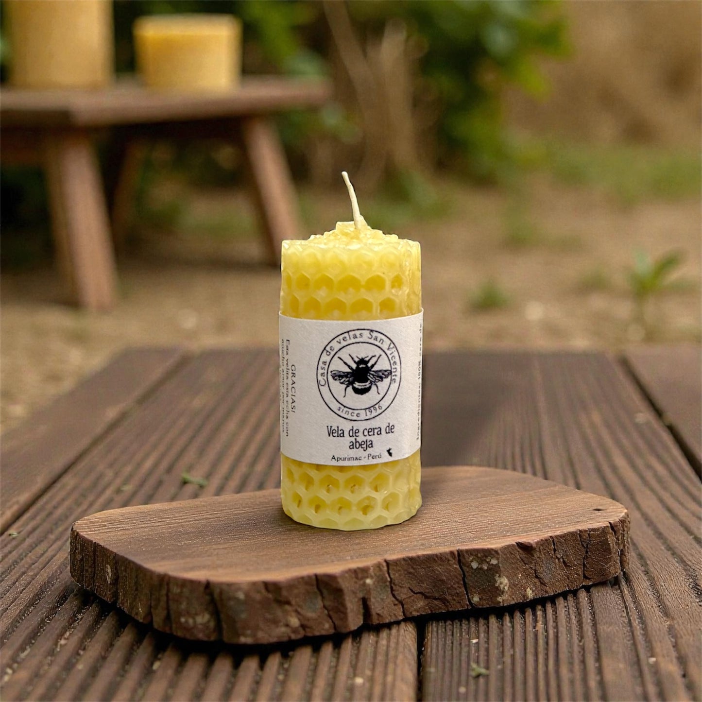 Vela de cera de abeja 7*4