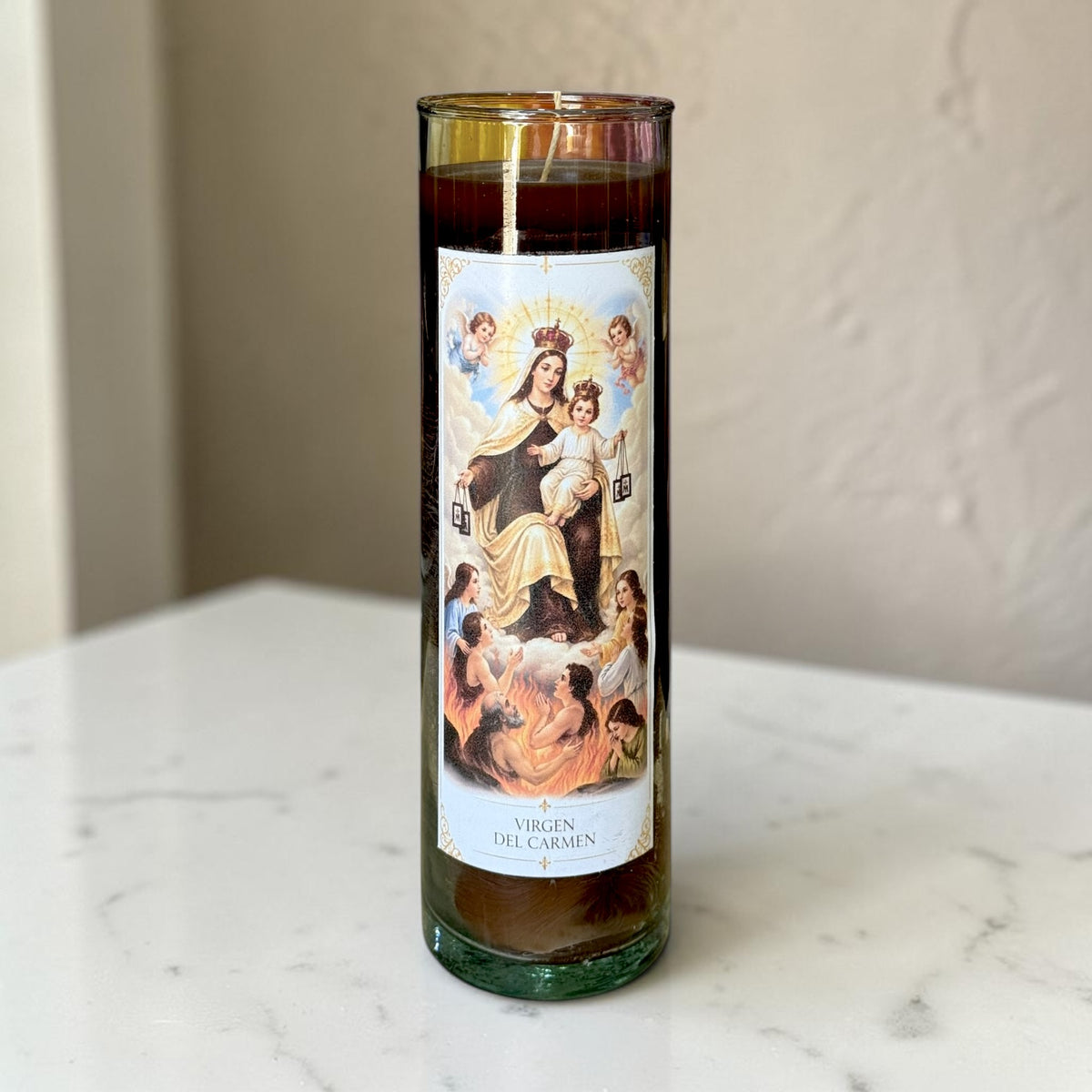 Veladora Virgen del Carmen