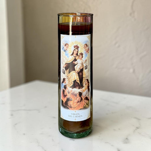 Veladora Virgen del Carmen