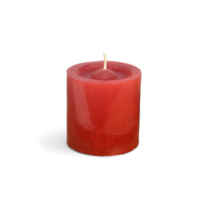VELA cilíndrica #4 ROJO 6*7cm