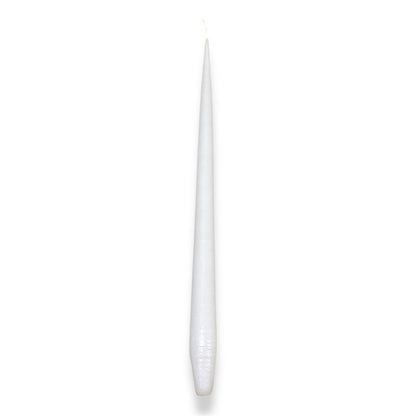 VELA ARTESANAL DE CANDELABRO 35cm BLANCO