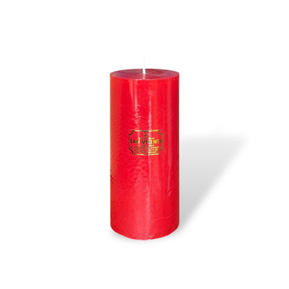 Vela cilíndrica rojo #8B 8*17