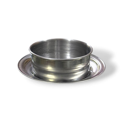 Porta vela plato de acero #2