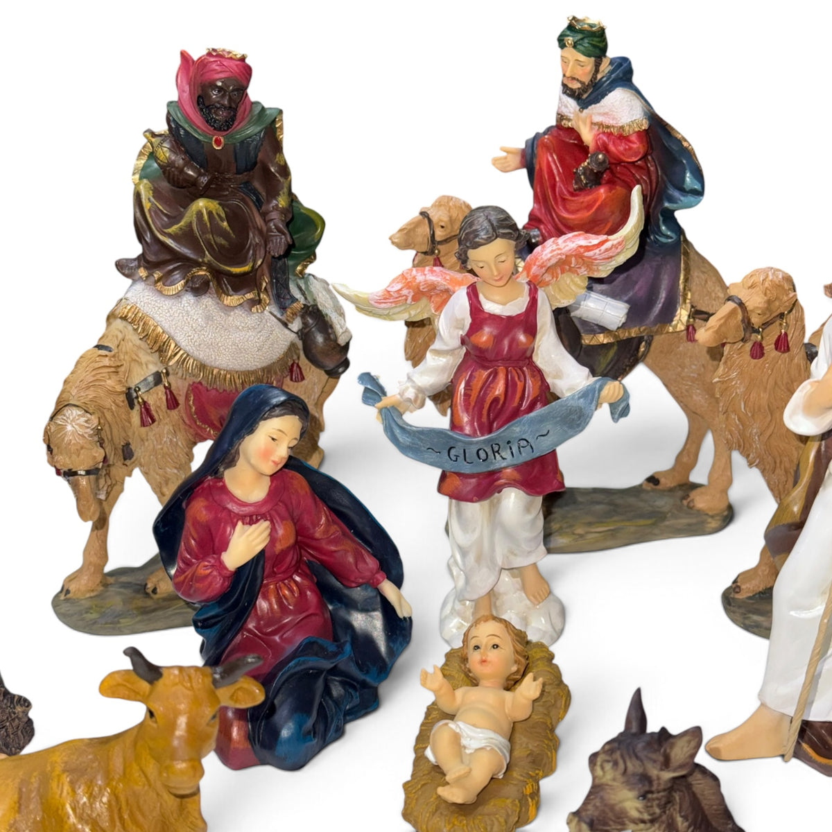 Nacimiento con camellos 15cm Santini