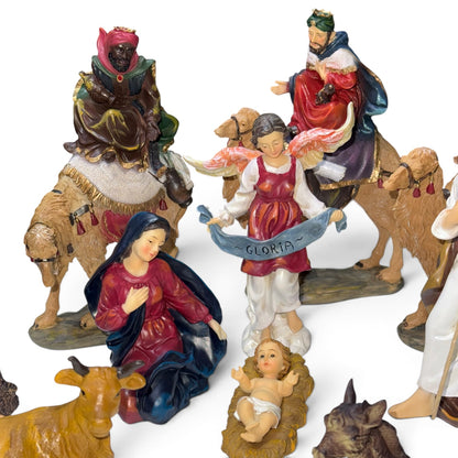 Nacimiento con camellos 15cm Santini