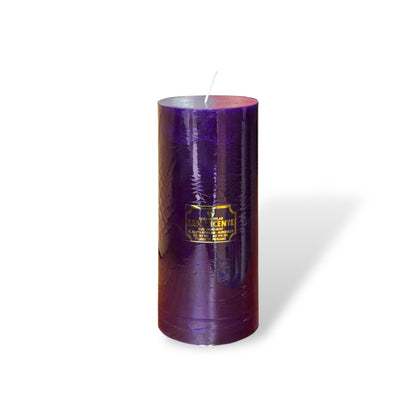 Vela cilíndrica morado #8B 8*17