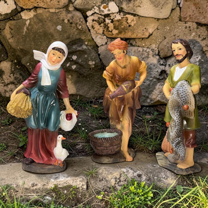 Aldeanos comerciantes 3pz 15cm Santini