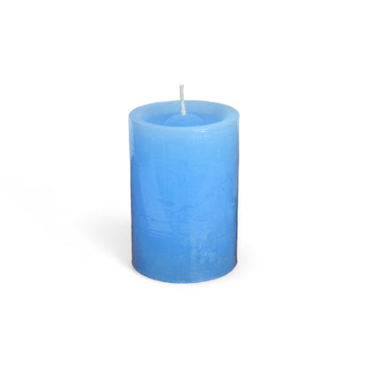 VELA cilíndrica #5 CELESTE 6*10cm