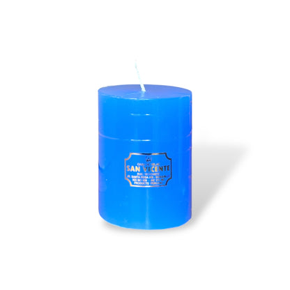 Vela cilíndrica celeste #8A 8*10