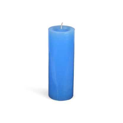 VELA cilíndrica #5L CELESTE 5*14cm