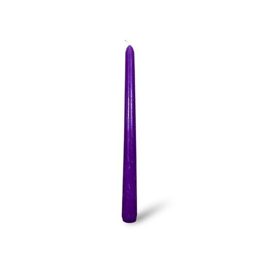 VELAS DE CANDELABRO 25cm MORADO