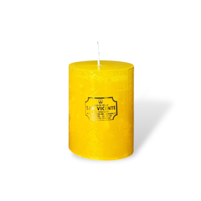 Vela cilíndrica amarillo #8A 8*10