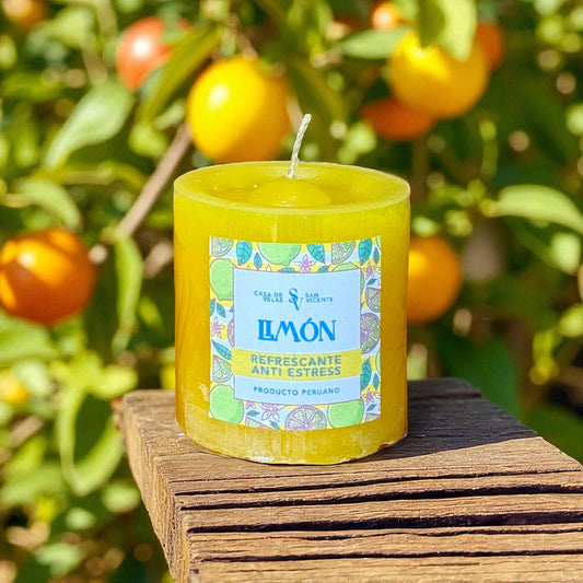 Vela aroma limón 6.5*7cm
