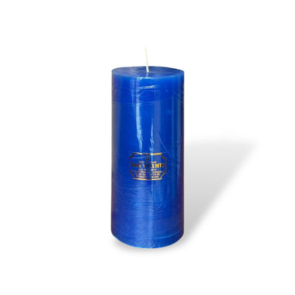 Vela cilíndrica azul #8B 8*17
