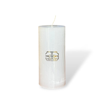 Vela cilíndrica blanco #8B 8*17