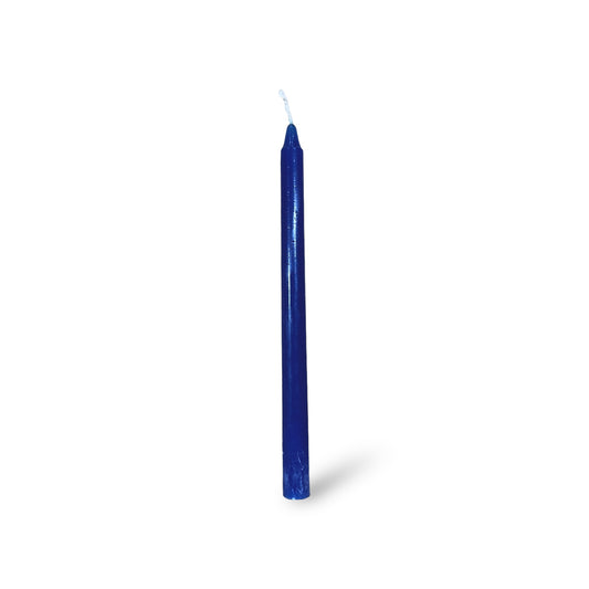 VELA LARGA 25cm AZUL